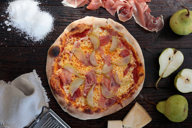 Pizza Pera e Prosciutto