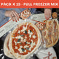 Full Freezer Mix · Pack 15 Pizzas Artesanales · 20%OFF