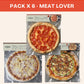 Meat Lover · Pack 6 Pizzas Artesanales · 10% OFF