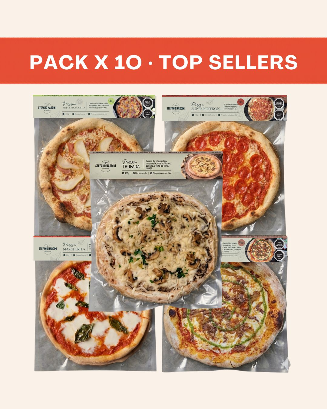 Pack Top 10 · Las Más Vendidas · 15% OFF